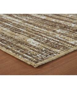 Amer Maryland Cecil Brown Striped Indoor/Outdoor Rug 28" x 96"