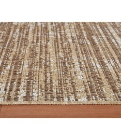 Amer Maryland Cecil Brown Striped Indoor/Outdoor Area Rug 28" x 96"