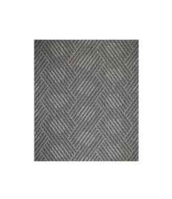 Amer Maryland Abbel Fossil Gray Geometric Indoor/Outdoor Rug 63" x 96"