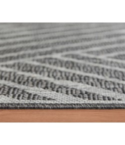 Amer Maryland Abbel Fossil Gray Geometric Indoor/Outdoor Area Rug 28" x 96"