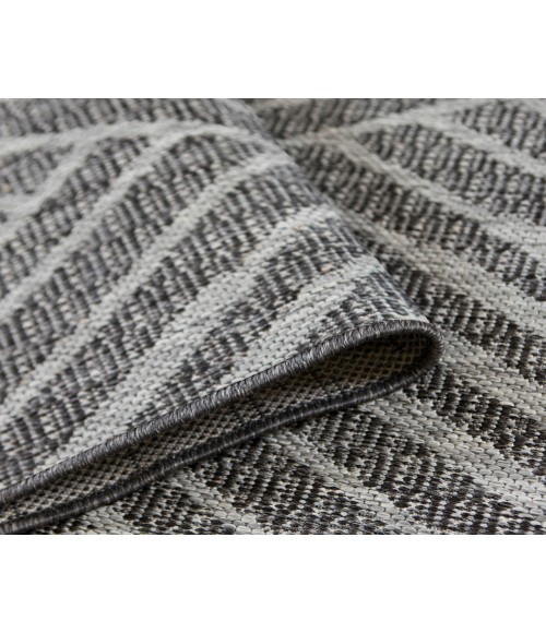 Maryland Abbel Fossil Gray Geometric Indoor/Outdoor Area Rug