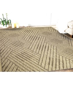 Amer Maryland Abbel Beige Geometric Indoor/Outdoor Rug 78" x 118"