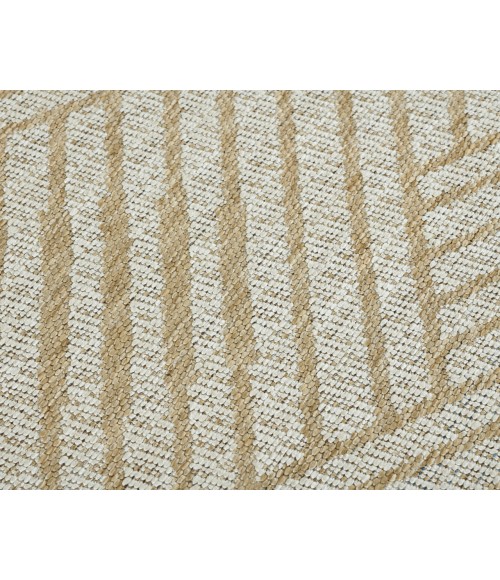 Maryland Abbel Champagne Geometric Indoor/Outdoor Area Rug