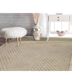 Amer Maryland Abbel Champagne Geometric Indoor/Outdoor Area Rug 78" x 118"