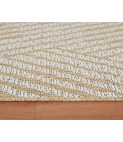Amer Maryland Abbel Champagne Geometric Indoor/Outdoor Area Rug 28" x 96"