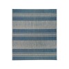 Amer Maryland Blessy Blue Striped Indoor/Outdoor Rug 78" x 118"