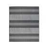 Amer Maryland Blessy Silver Striped Indoor/Outdoor Rug 78" x 118"