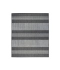 Maryland Blessy Silver Striped Indoor/Outdoor Area Rug