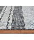 Maryland Blessy Silver Striped Indoor/Outdoor Area Rug
