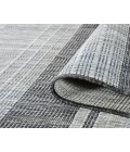 Maryland Blessy Silver Striped Indoor/Outdoor Area Rug