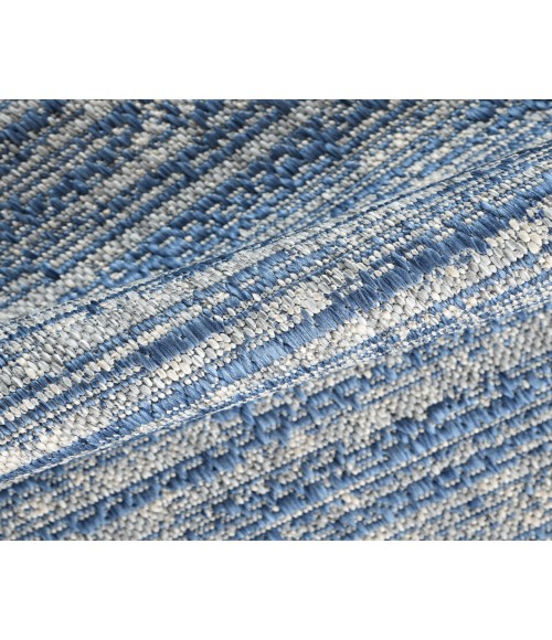 Maryland Cecil Blue Striped Indoor/Outdoor Area Rug