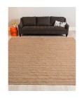 Amer Naturals Sinclair Brown Organic Jute/Cotton Flatweave Area Rug 8'x10'