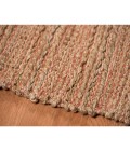 Amer Naturals Sinclair Orange Organic Jute/Cotton Flatweave Area Rug 8'x10'