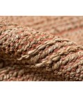 Amer Naturals Sinclair Orange Organic Jute/Cotton Flatweave Area Rug 8'x10'