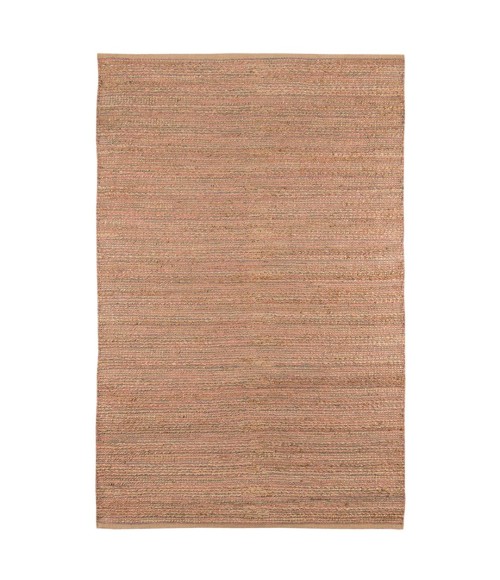 Amer Naturals Sinclair Pink Organic Jute/Cotton Flatweave Area Rug 8'x10'