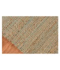 Amer Naturals Sinclair Aqua Organic Jute/Cotton Flatweave Area Rug 8'x10'