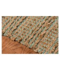 Amer Naturals Sinclair Aqua Organic Jute/Cotton Flatweave Area Rug 8'x10'