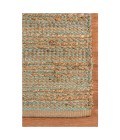 Amer Naturals Sinclair Aqua Organic Jute/Cotton Flatweave Area Rug 8'x10'