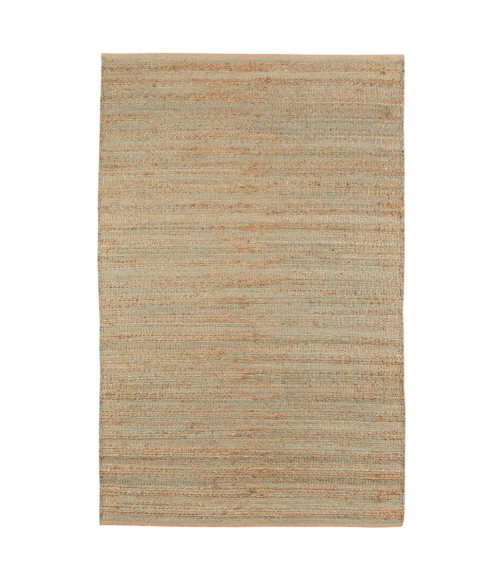 Amer Naturals Sinclair Aqua Organic Jute/Cotton Flatweave Area Rug 8'x10'