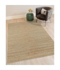 Amer Naturals Sinclair Aqua Organic Jute/Cotton Flatweave Area Rug 8'x10'