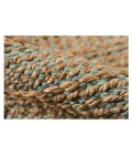 Amer Naturals Sinclair Aqua Organic Jute/Cotton Flatweave Area Rug 8'x10'
