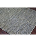 Amer Naturals Sinclair Navy Organic Jute/Cotton Flatweave Area Rug 5'x8'