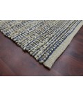 Amer Naturals Sinclair Navy Organic Jute/Cotton Flatweave Area Rug 5'x8'