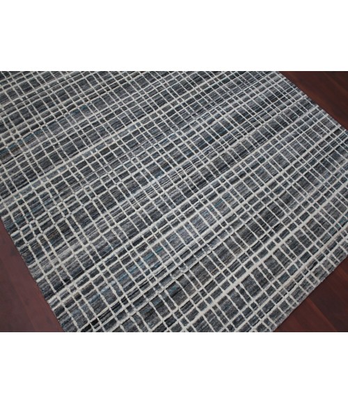 Amer Paradise Lorette Gray Hand-Woven Wool Blend Area Rug 5'x8'