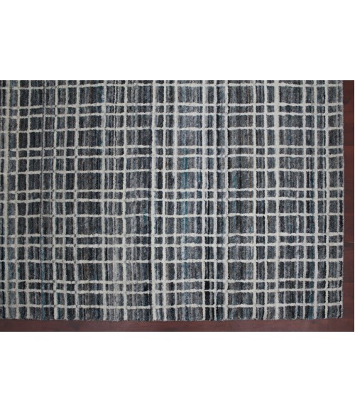 Amer Paradise Lorette Gray Hand-Woven Wool Blend Area Rug 5'x8'