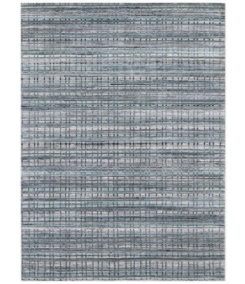Amer Paradise Lorette Gray/Blue Hand-Woven Wool Blend Area Rug 3'x5'