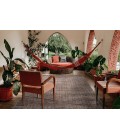 Amer Paradise Lorette Brick Red Hand-Woven Wool Blend Area Rug 3'x5'