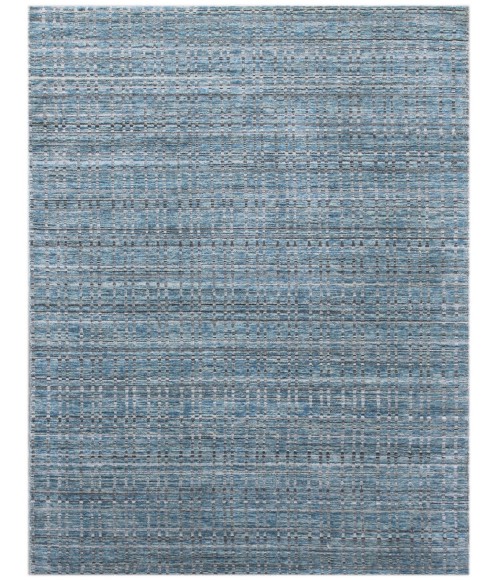 Amer Paradise Lorette Blue Hand-Woven Wool Blend Area Rug 5'x8'