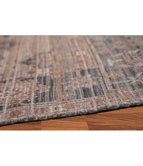 Amer Prairie Hays Blue/Green Jute/Polyester Flatweave Area Rug 2'x3'