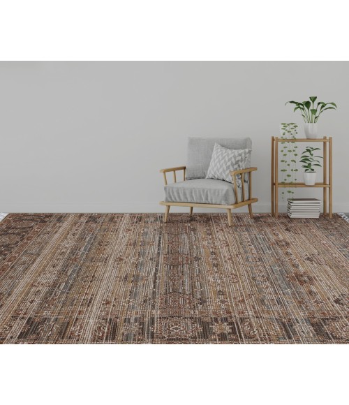 Amer Prairie Hays Blue/Green Jute/Polyester Flatweave Area Rug 2'x3'