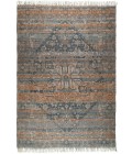Amer Prairie Andover Blue/Orange Jute/Polyester Flatweave Area Rug 2'x3'