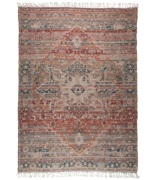 Amer Prairie Leawood Multicolor Jute/Polyester Flatweave Area Rug 5'x7'6"