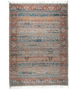 Amer Prairie PRE-4 Larson Blue/Red Rug 5 ft. X 7 ft. 6 in. Rectangle
