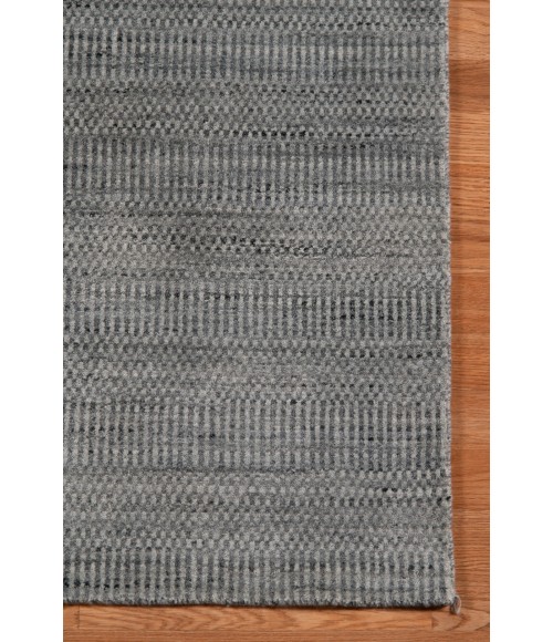 Amer Raffia Kinston Silver Hand-woven Wool Blend Area Rug 5'x8'