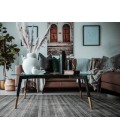 Raffia Area Rug Amer Raffia Kinston Dark Gray Hand-woven Wool Blend Area Rug 9'x12'