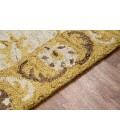 Amer Romania Newburg Gold Hand-Hooked Wool Area Rug 8'x10'