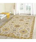 Amer Romania Newburg Gold Hand-Hooked Wool Area Rug 8'x10'