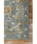 Amer Romania Pecos Gray/Orange Hand-Hooked Wool Area Rug 2'x3'