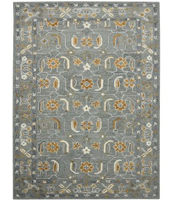 Amer Romania ROM-5 Pecos Gray/Orange Rug 9 ft. X 13 ft. Rectangle