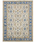 Amer Romania Pecos Blue Hand-Hooked Wool Area Rug 8'x10'