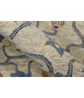 Amer Romania Pecos Blue Hand-Hooked Wool Area Rug 8'x10'