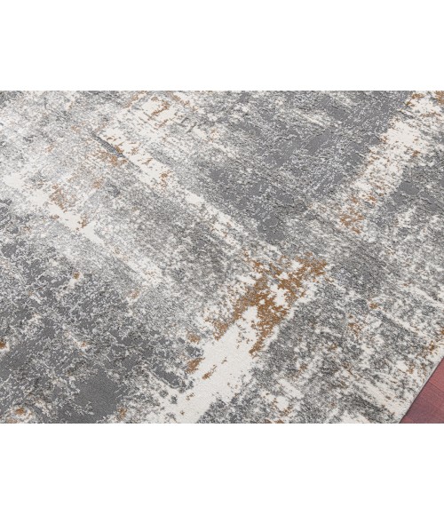 Amer Savannah Milan Gray Polyester Blend Area Rug 5'3"x7'9"