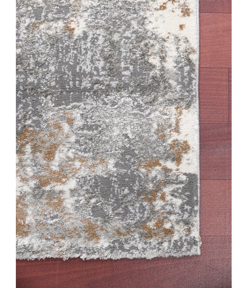 Amer Savannah Milan Gray Polyester Blend Area Rug 5'3"x7'9"