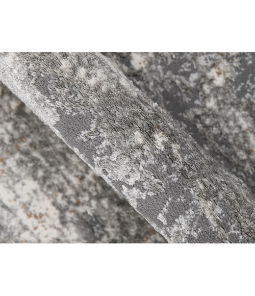 Amer Savannah Milan Gray Polyester Blend Area Rug 5'3"x7'9"