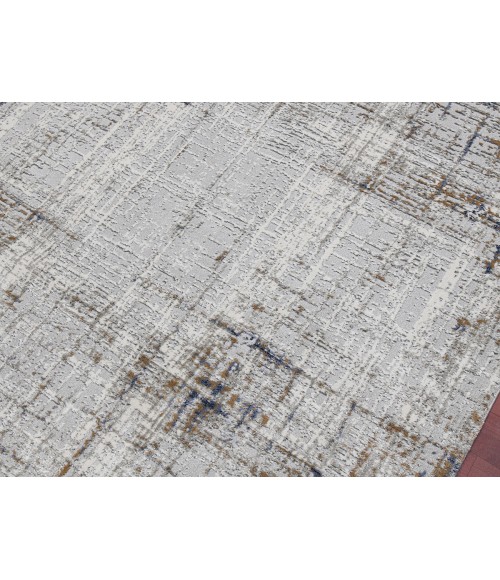 Amer Savannah Dylanne Gold Polyester Blend Area Rug 5'3"x7'9"