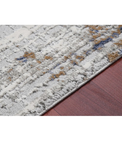 Amer Savannah Dylanne Gold Polyester Blend Area Rug 5'3"x7'9"